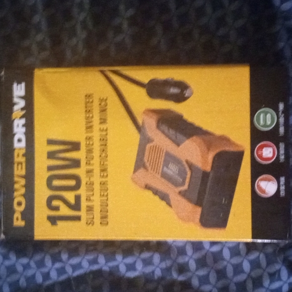 ,🔌POWER DRIVE 120W SLIM PLUG IN POWER INVERTER🔌 BRAND NEW IN 🎁 BOX - Picture 2 of 5